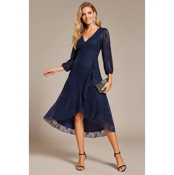 Dámské šaty EVER PRETTY Krajkové šaty BAILEY tmavě modré Barva: Tmavě modrá, Velikost: 44