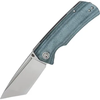 kapesní nůž Petrified Fish PFP01TBeluga Stonewash K110 Modrá Micarta PFP01TBMW