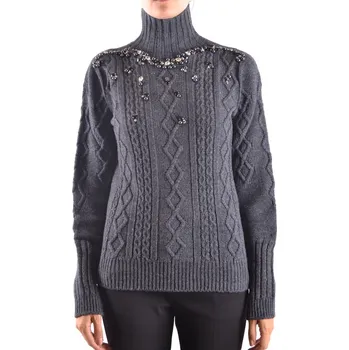 Dámský svetr Rolákový svetr Pinko Maglia Pinko šedá 3458854