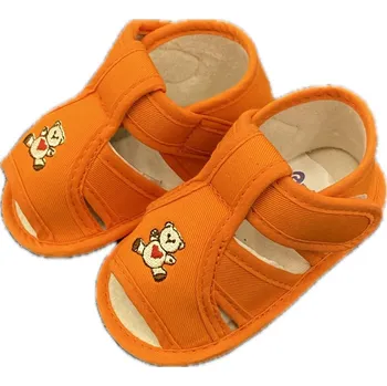 Capáčky GMINI Capáčky LETNÍ sandále plátěné ORANŽOVÉ - vel. 2