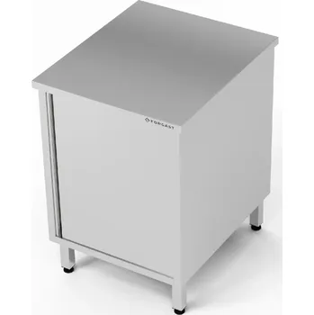 Dílenský stůl Nerezový pracovní stůl se skříňkou 60x70x85 cm | FORGAST