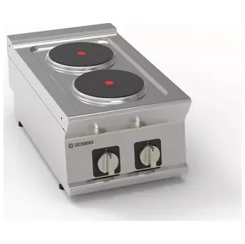 Sporák Elektrický vařič, 2-plotýnkový nastavitelný, průměr 22 cm TECNOINOX 716001