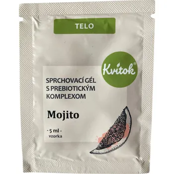 Sprchový gel Kvitok Jemný sprchový gel s prebiotickým komplexem Mojito - vzorek (5 ml)