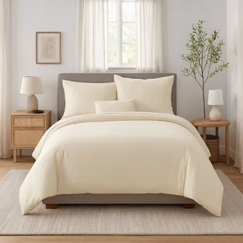 Povlečení Francouzské ložní povlečení - světle žluté-Sale