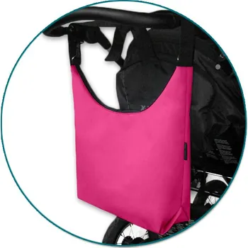 Přebalovací taška IVEMABABY Taška na kočárek SIMPLY BAG - MALINOVÁ
