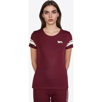 Dámské tričko Lonsdale Women&#039;s t-shirt Lonsdale tmavě červená 3284828