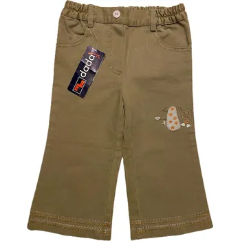 Dívčí kalhoty MALEWO MM DADA Kalhoty dívčí s výšivkou hnědé vel. 80cm