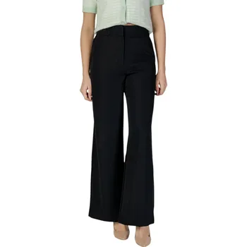 Dámské kalhoty Černé široké kalhoty Morgan De Toi Morgan De Toi černá | bílá | světle zelená 3457167