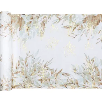 Stolování BĚHOUN PRVNÍ SVATÉ PŘIJÍMÁNÍ VĚTVIČKY BÉŽOVO-ZLATÉ 28 X 300 CM IHS