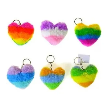 Dětské hřiště Brelok pluszowy Serce 8x8cm MIX