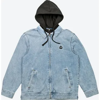 Pánská větrovka DGK bunda - Spade Denim Jacket Washed Indigo (WASHED INDIGO) velikost: XL