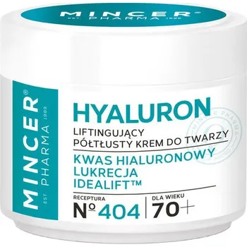 Pleťový krém Mincer Pharma, Hyaluron 70+ liftingový krém na obličej č. 404 50ml
