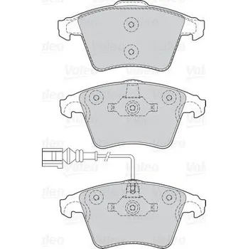 Brzdová destička Sada brzdových destiček, kotoučová brzda VALEO 302041
