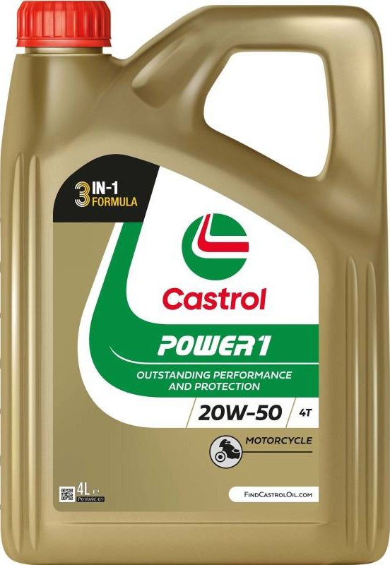 Castrol Power 1 4T 20W-50 – Objem: 4L