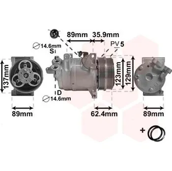 Kompresor klimatizace Kompresor, klimatizace VAN WEZEL 1800K433