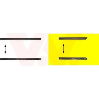 Lišta karosérie Ozdobná / ochranná lišta, dveře VAN WEZEL 5880425