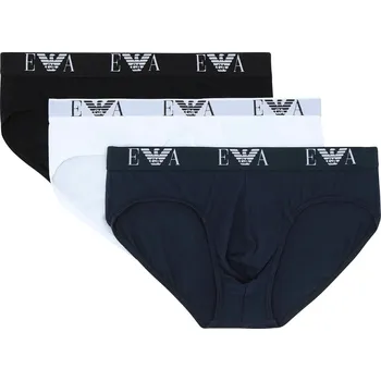 Slipy Pánské slipy Emporio Armani Emporio Armani Underwear černá | modrá | bílá 3457549