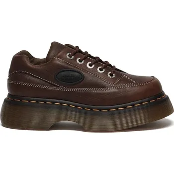 Dámské polobotky Kožené polobotky Dr. Martens Buzz 5i dámské, hnědá barva, na platformě, DM41129200 89X, EUR 38