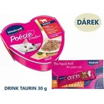 Vitakraft Poésie Création, telecí v sýrové omáčce 85 g, vanička + dárek Vitakraft cat drin
