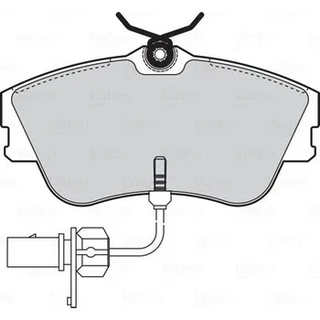 Brzdová destička Sada brzdových destiček, kotoučová brzda VALEO 301814