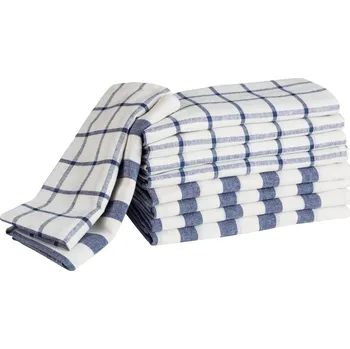 Utěrka Bavlněná utěrka Oland, 50x70 cm - modrá/bílá