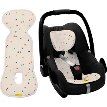 AEROMOOV Vložka do autosedačky 0-13 kg Confetti Hearts Limited