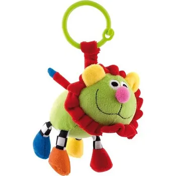 plyšák CANPOL BABIES Plyšový přívěšek s kroužkem LEV - zelený