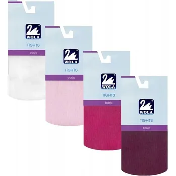 WOLA Punčocháče 92-98cm JEDNOBAREVNÉ Mix - DÍVČÍ