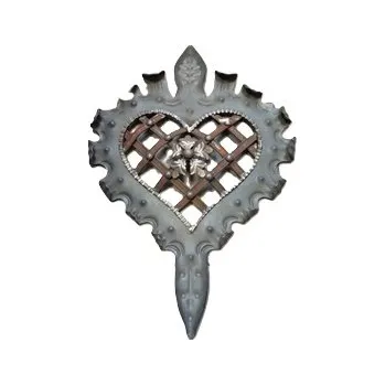 Zábradlí Kovaný ornament ve tvaru srdce 525 x 355 mm,tloušťka 3,5 mm