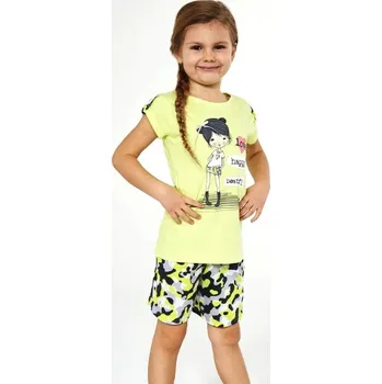 CORNETTE Dívčí letní souprava GIRL limetková vel. 86-92cm