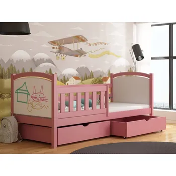 Dětská postel Dětská postel s úložným prostorem Neo Barva dřeva: Růžová, Rozměry: 80x180