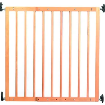 Dětská zábrana REER zábrana Basic Simple-Lock dřevěná 64,5-106 cm - přírodní