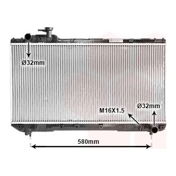 Chladič motoru Chladič, chlazení motoru VAN WEZEL 53002219