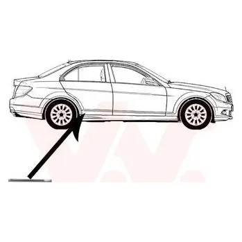 Lišta karosérie Ozdobná / ochranná lišta, dveře VAN WEZEL 3091426