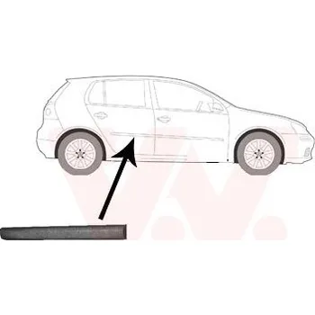 Lišta karosérie Ozdobná / ochranná lišta, dveře VAN WEZEL 5894406