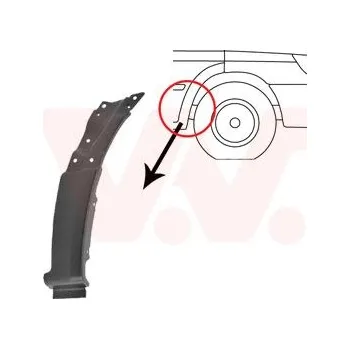 Blatník karosérie Blatník VAN WEZEL 3077654