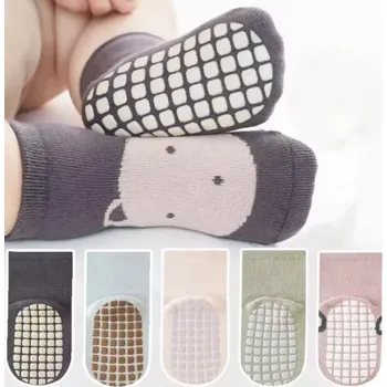 Dámské ponožky Protiskluzové ponožky - TMAVĚ HNĚDÉ - (24-36 m) L (Značka: NEMO BABY)