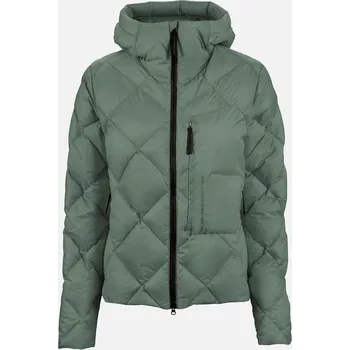 Dámská bunda The Mountain Studio péřová bunda W. ULTRALIGHT DOWN HOOD JACKET ZIMA Zelená S Dámské