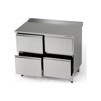 Dílenský stůl Nerezový pracovní stůl se 4 zásuvkami 80x60x85 cm | FORGAST