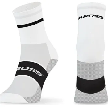 Pánské termo ponožky Ponožky KROSS PAVE MID White Barva: Bílá, Velikost: 39-41