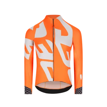 Cyklistická bunda Q36.5 Cyklistická bunda Gregarius Winter jacket podzim, ZIMA Oranžová M Pánské