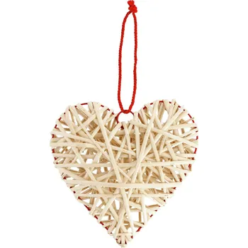 Svatební dekorace Pletené srdce Resy