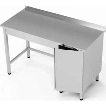 Dílenský stůl Nerezový pracovní stůl se skříňkou 220x70x85 cm | FORGAST