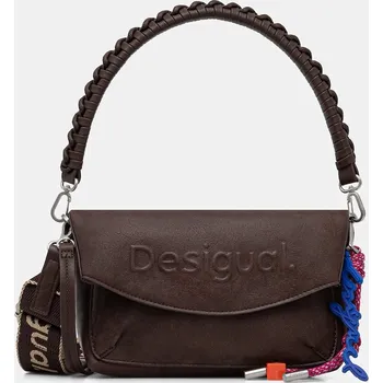 Kabelka Kabelka Desigual HALF LOGO TROKEL hnědá barva, 25WAXP70 89X, vel. ONE SIZE