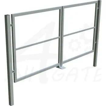 brána Dvoukřídlá brána vč. sloupků - 4000 x 2000 mm