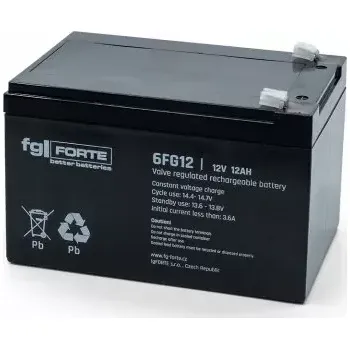 Trakční baterie FG-Forte 6FG12 - 12V / 12Ah C20 F2 (Staniční bezúdržbový akumulátor)