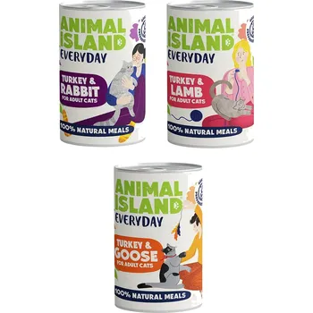 Krmivo pro kočku Mokré krmivo pro kočky 400g krůta jehněčí králík husa