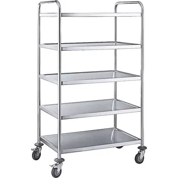 Servírovací stolek Číšnický vozík s 5 policemi CONTACTO 7004/005