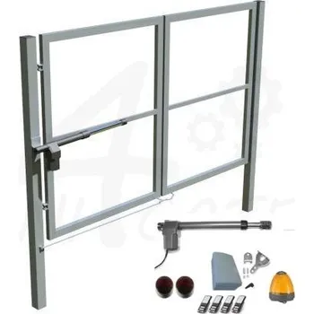 brána Skládací jednokřídlá brána vč. sloupků a automatizace - 3500 x 1000 mm