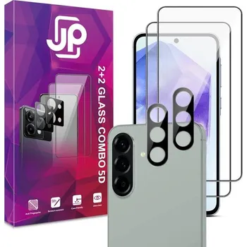 JP 5D Combo pack, Sada 2 5D tvrzených skel a 2 sklíček na fotoaparát, Samsung Galaxy A56